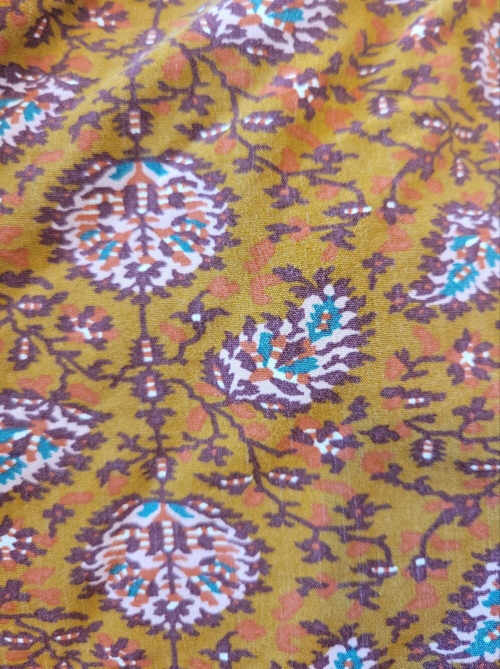 Madewell Floral Print Elastic Waist Shorts in Rust and Pink - Picture 2 of 8